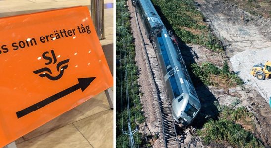 Substantial delays for Hans and the train accident in Hudiksvall