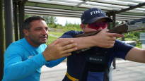 The world record setting Finnish skeet team praises its coach from