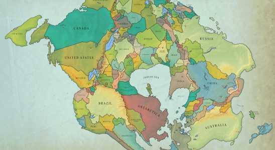 This map shows what the world will look like in