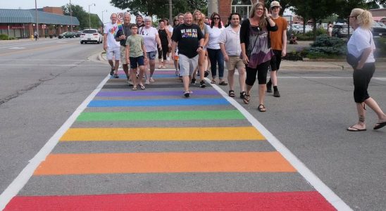 Tillsonburgs rainbow crosswalk vandalized cleaned and vandalized again