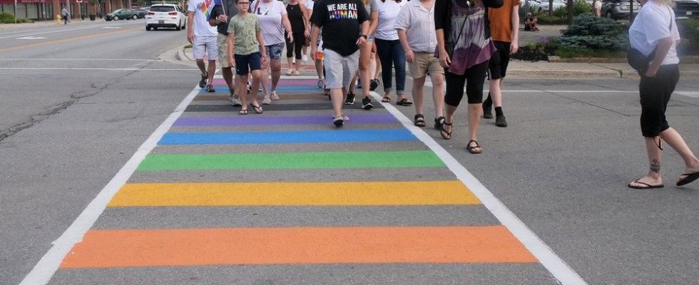 Tillsonburgs rainbow crosswalk vandalized cleaned and vandalized again