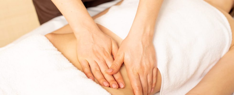 Why do a lymphatic massage of the belly