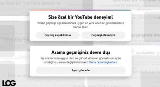 YouTube brought the blank home page to Turkey