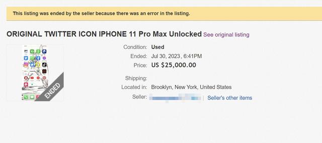 iPhone with old Twitter logo craze Prices are astounding