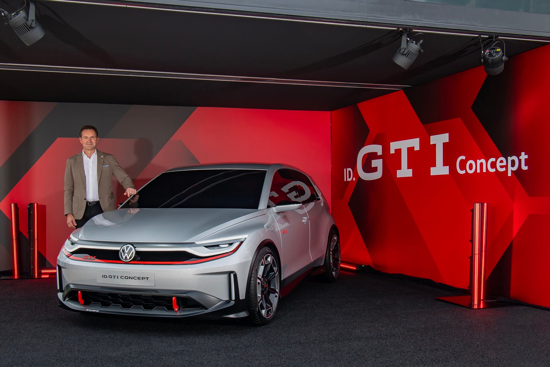 Thomas Schäfer, CEO of Volkswagen Brand and new ID.  GTI Concept.