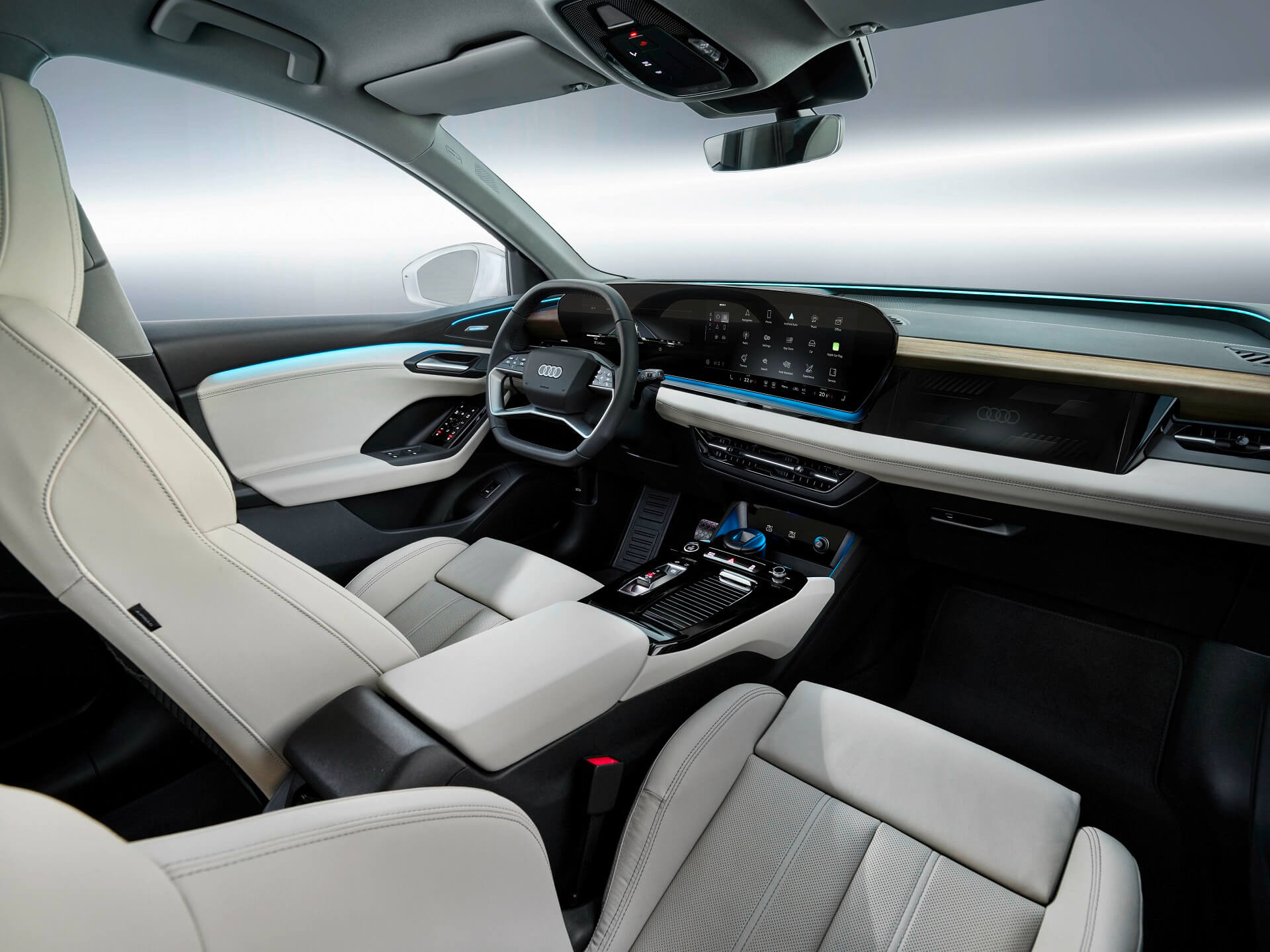 1693866346 752 Audi unveils the interior of the triple screen Q6 E tron