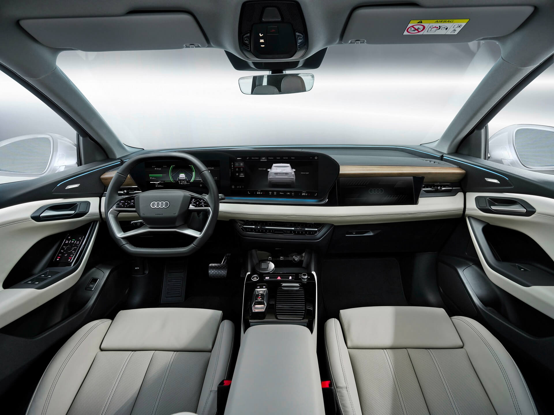 1693866346 890 Audi unveils the interior of the triple screen Q6 E tron
