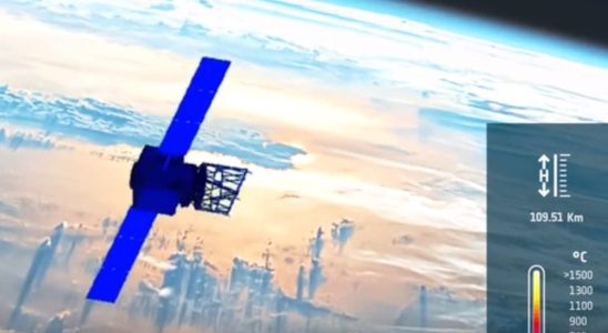 A satellite freefalls towards Earth the European Space Agency studied
