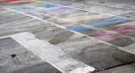 Area mayor fumes as towns rainbow crosswalk defaced – for