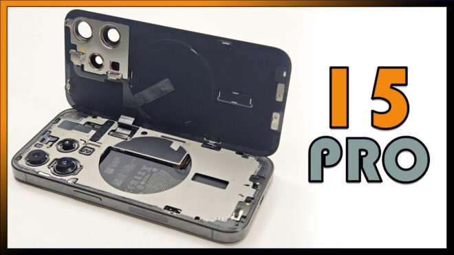 Close look inside iPhone 15 Pro disassembled Video