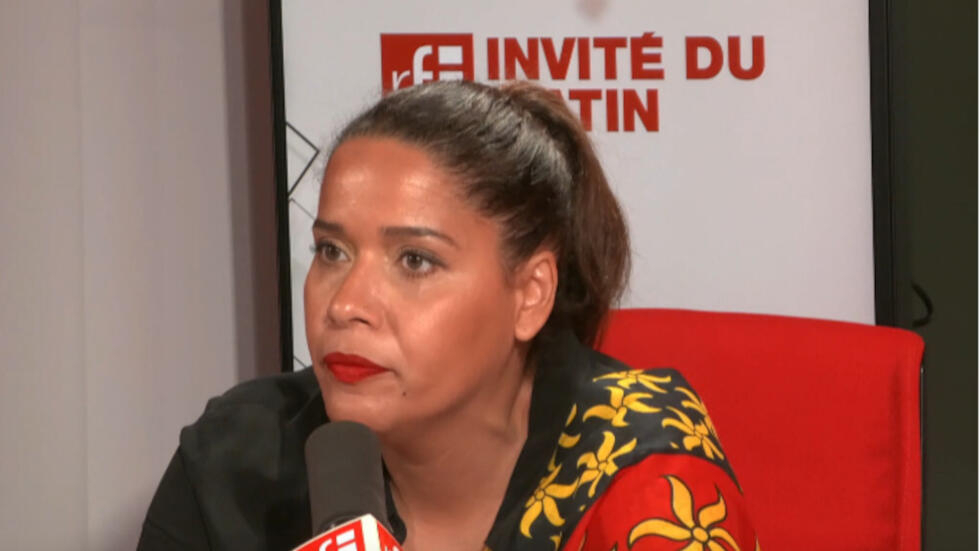 Estelle Youssouffa, LIOT deputy for Mayotte, in the RFI studios, September 13, 2023.