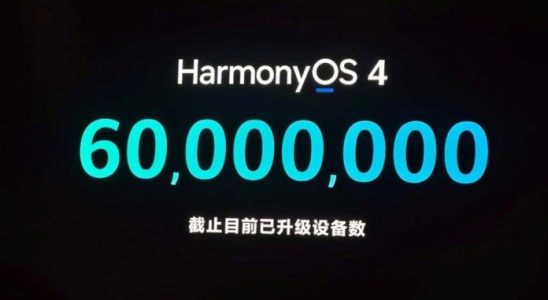 HarmonyOS 40 reached 60 million devices