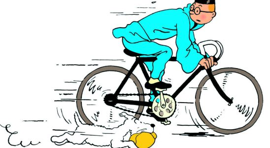 Herge Tintin and the clear line itinerary of an eternal