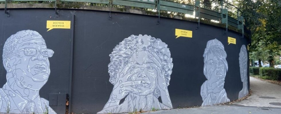 In Paris a fresco pays tribute to six human rights