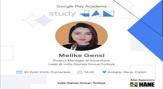 Indie Games Group Turkiye Organizes Play Academy Study Jam