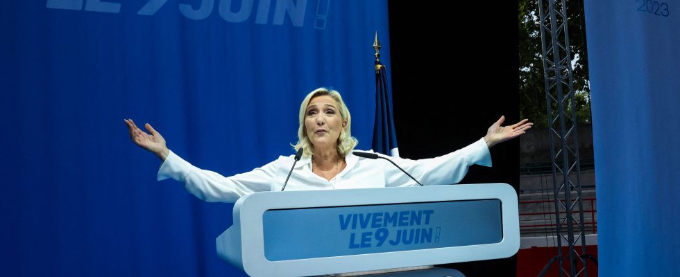 National gathering Marine Le Pen or the sovereignist epiphany