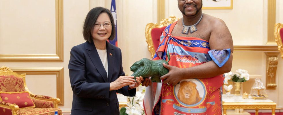 The Taiwanese president in Eswatini the last African country to