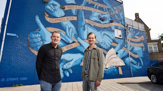 Utrecht students proud of mural celebrating 175 years of the