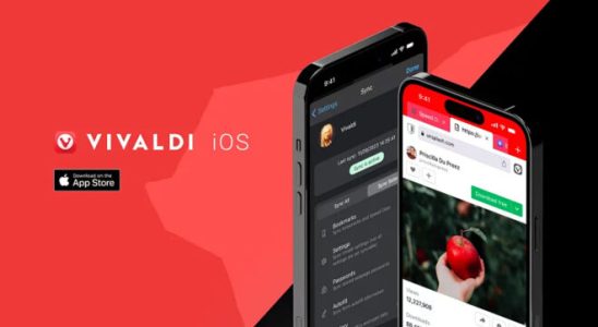 Vivaldi browser is also available for iPhone and iPads
