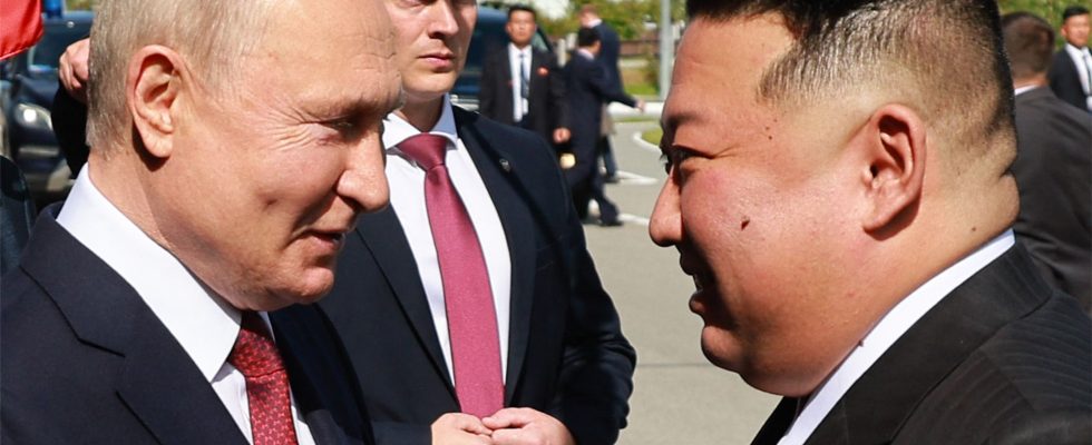 War in Ukraine Kim Jong Un and Vladimir Putin meet
