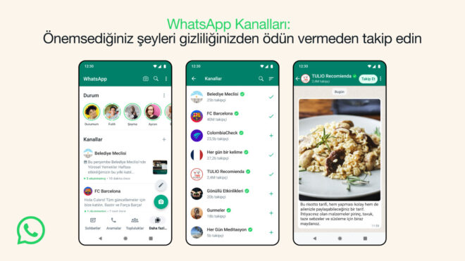 WhatsApp Channels were also activated in Turkey
