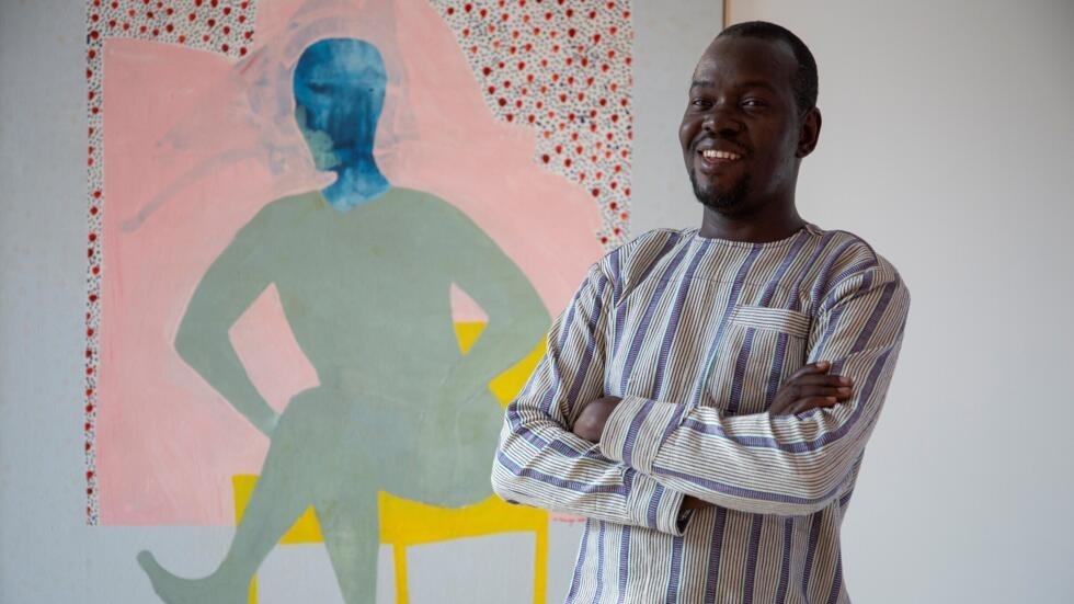 The painter Amadou Sanogo.