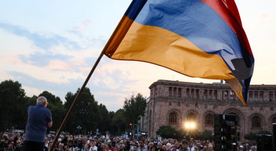demonstration in Yerevan against the Armenian Prime Minister