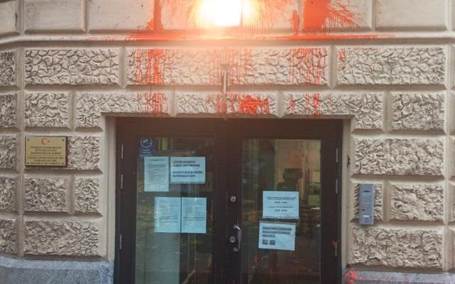 Attack on Turkeys Helsinki Embassy World News