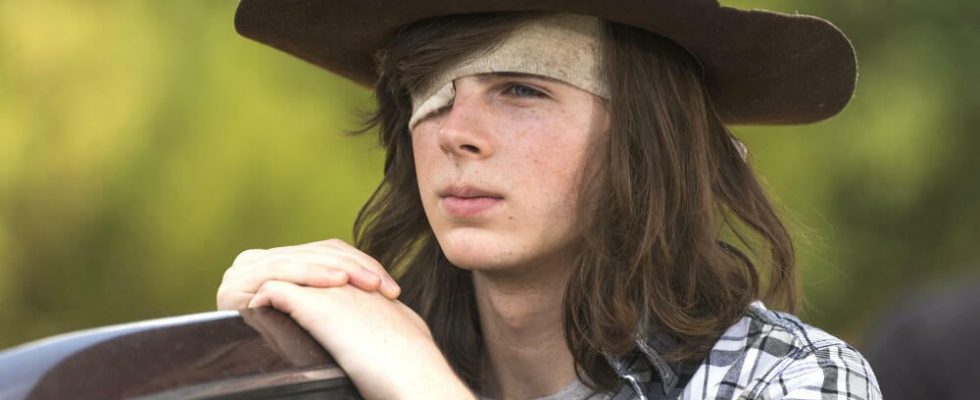 Chandler Riggs returned in The Walking Dead finale and hardly