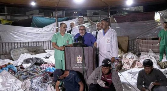 Depressing image at the hospital hit by Israel in Gaza