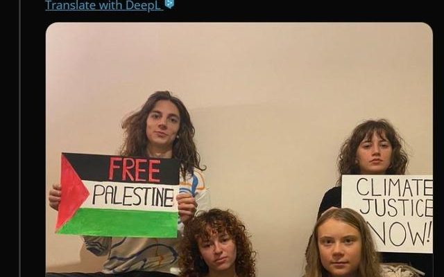 Greta Thunberg supported Palestine New decision from Israel