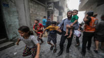 In Gaza civilians do not run away from bombings like