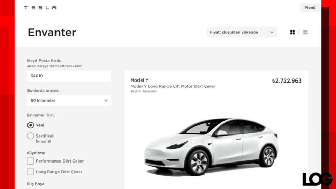 Inventory sales for Tesla Model Y started in Turkey