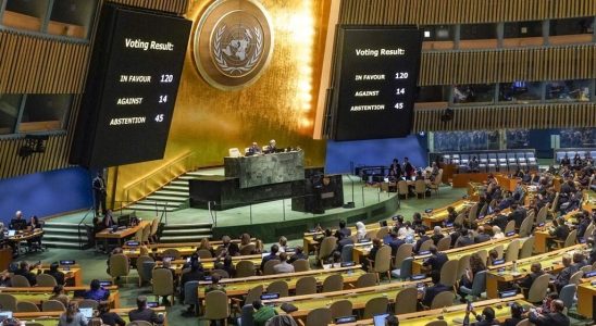 Israel Hamas war UN General Assembly votes largely in favor of