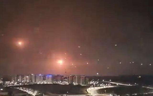 Israels Iron Dome was activated against Hamas missiles Those moments