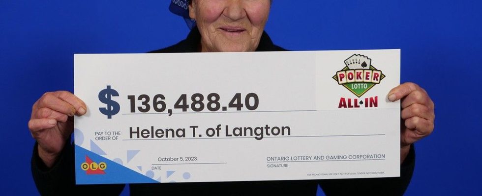 Langton woman wins 136K in poker lottery