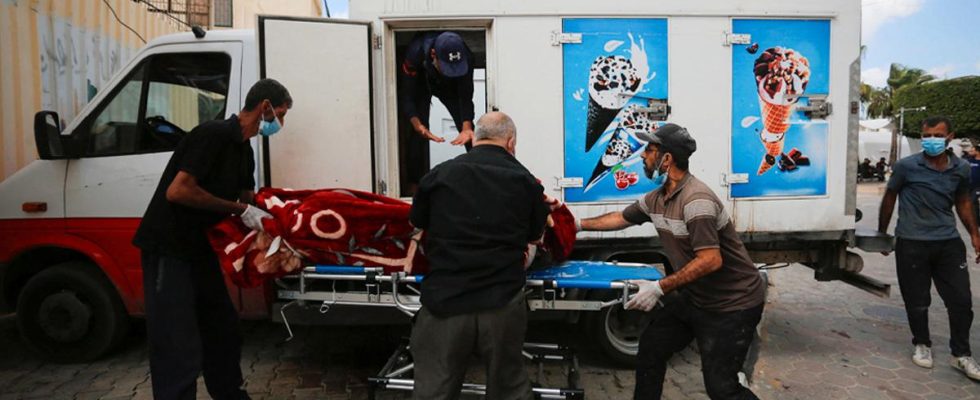 Morgues in Gaza are full dead are kept in