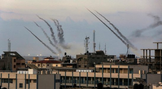 Rocket fire from Gaza into Israel Hamas launches operation Al Aqsa