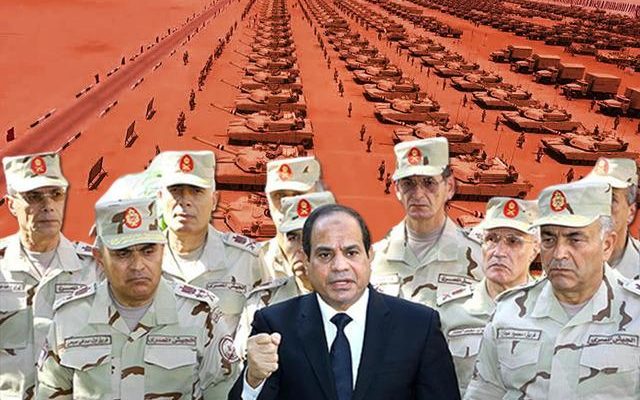 Show of strength from the Egyptian army Images on the
