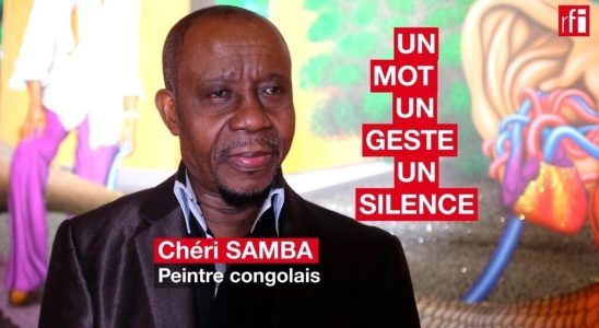 The Congolese painter Cheri Samba in a word a gesture