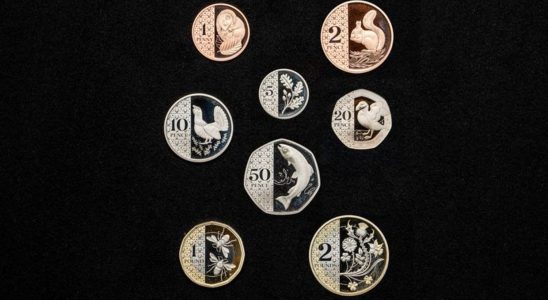 The designs for the new coins of King Charles III