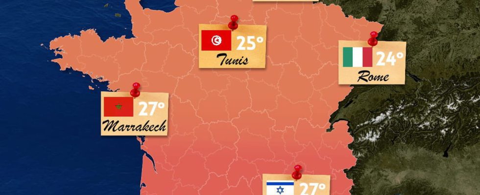 These cities in France will have the temperatures of Tunis