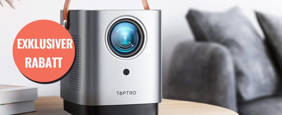 This portable mini projector brings you cinema atmosphere at a
