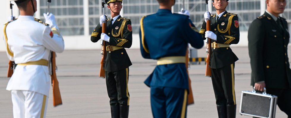 Vladimir Putin on location in China