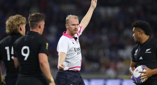 Wayne Barnes referee of the World Cup final he received