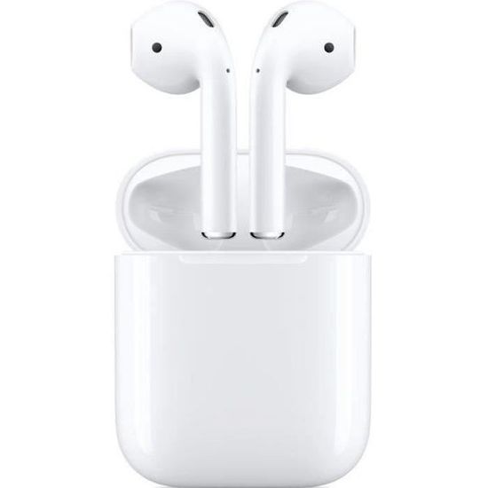 AirPods 2 with white wired charging case
