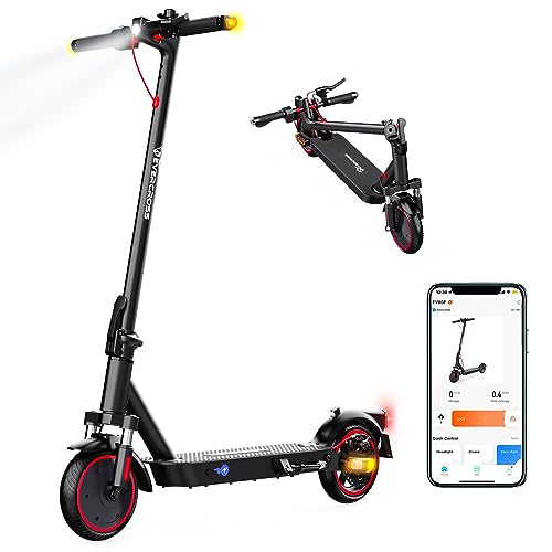 EVERCROSS EV85F Adult Electric Scooters, 8.5" Foldable Electric Scooter with App - 350W Motor, 7.8AH Battery, Weight 15KG, Max Load 120KG, Double Brake, Double Shock Absorbers