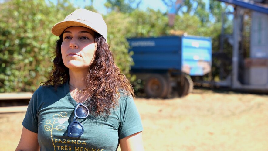 Paula Curiacos, coffee farmer in Patrocinio (Brazil)