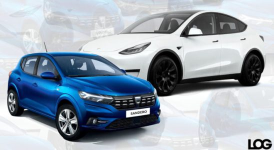 Dacia Sandero and Tesla Model Y in the battle for