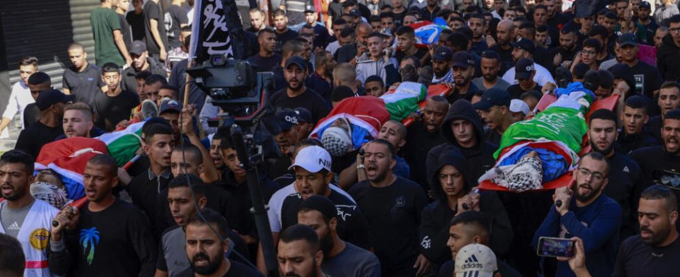 Occupied West Bank Tulkarem mourns the 7 Palestinians killed in